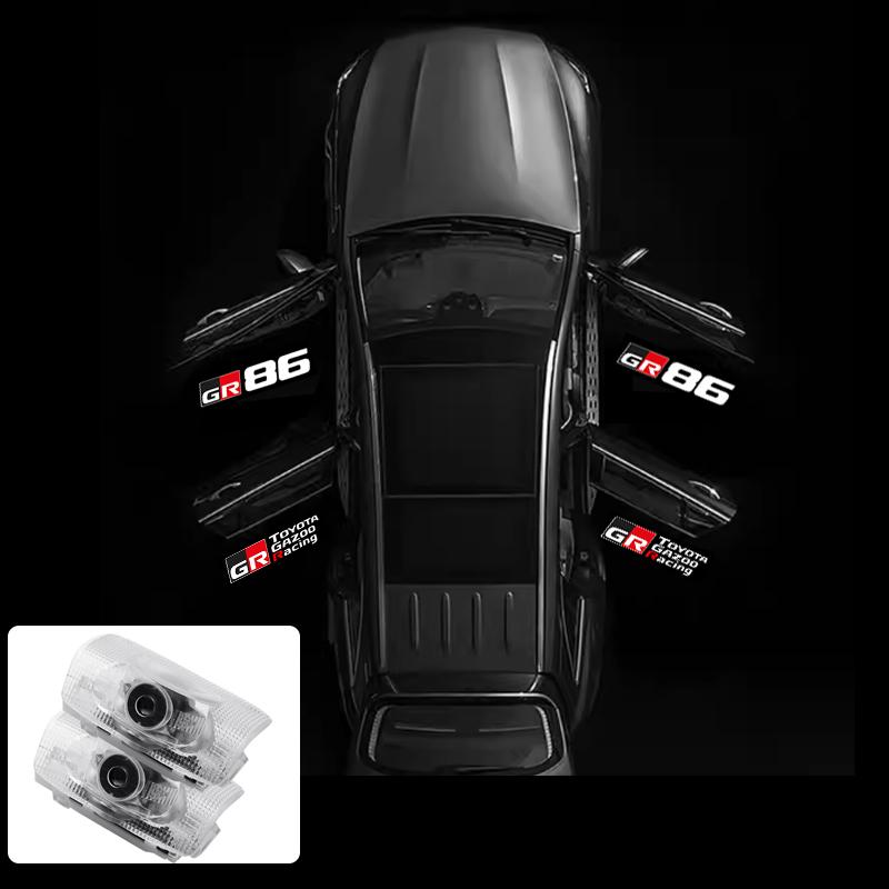 2PCS for Toyota GR GT86 2013-2019, LED Door Welcome Light, Projector Light, Ground Light, Door Warning Light