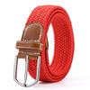 Multi-Color Elastic Needle Buckle Leather Belt – Men's Casual Fashion Accessory