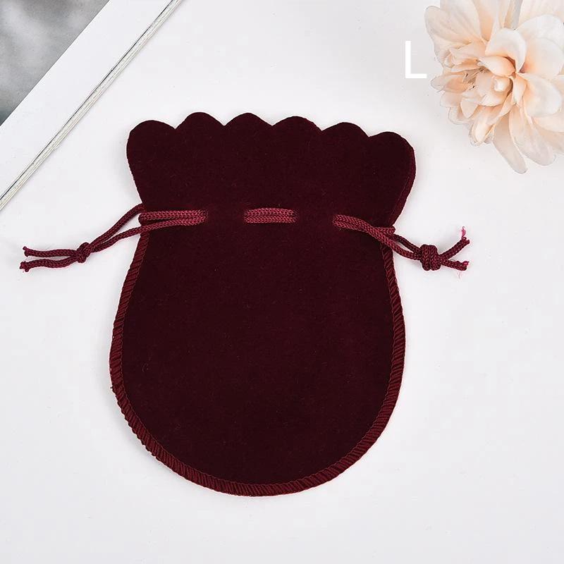 Gourd-Shaped Velvet Gifts Bags Colorful Drawstring Jewelry Bags Storage Pouches For Wedding Christmas Party Gifts Packaging Bags