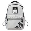 Casual Nylon Backpack With Large Capacity And Letter Printing Design For Daily