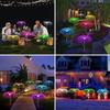 Solar Garden Lights Outdoor Waterproof Fiber Optic Jellyfish Lawn Lights Outdoor Patio Villa Yard Decor