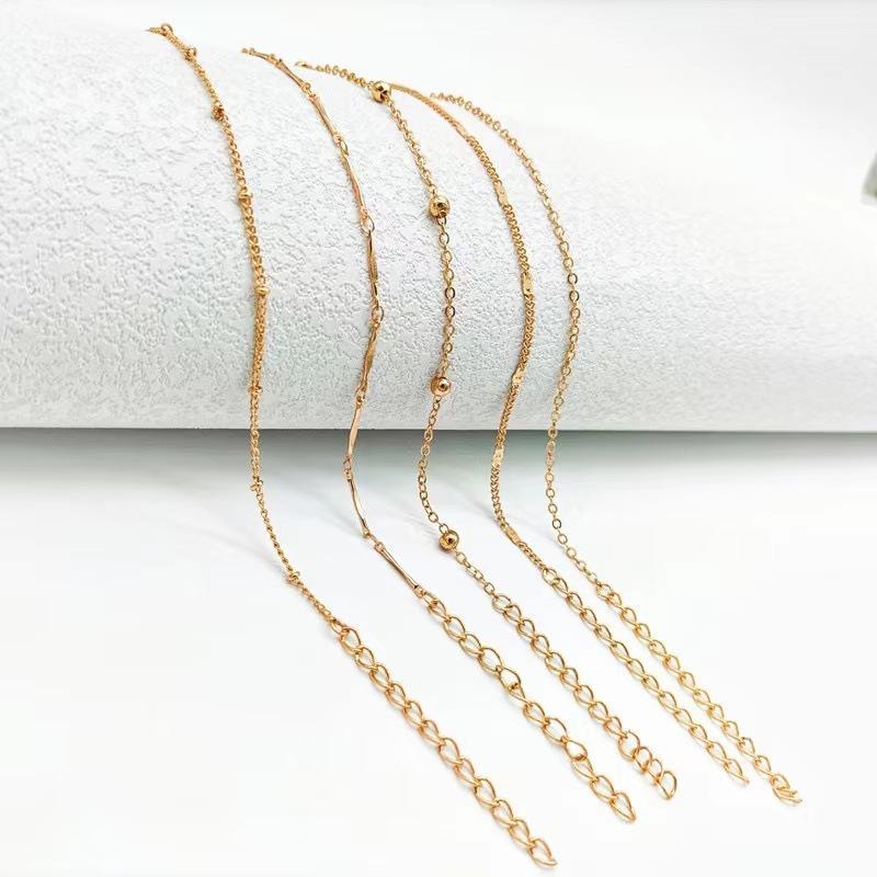 Fashion Stainless Steel Multi-layer Anklet for Women Summer Beach Bracelet Accessory Jewelry Valentine's Day Gift
