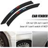 2PCS Car Wheel Tire Eyebrow Strips, Flexible Anti-Collision Sport Vehicle Wheel Arches Edge Lip Trim, Automotive Exterior Tire Fender Flare