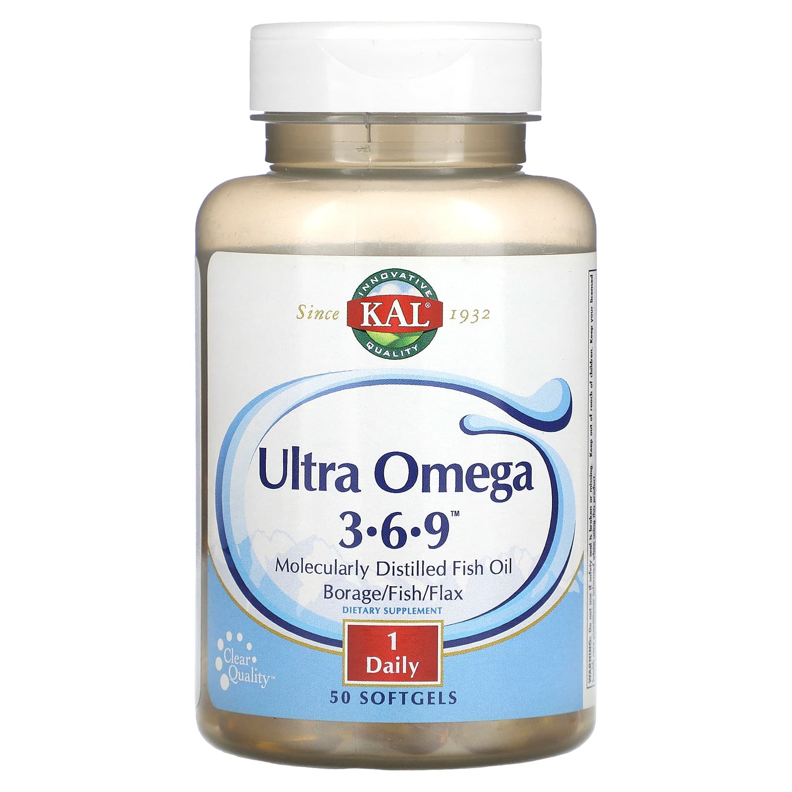 

Ultra Omega 3-6-9, 50 Softgels