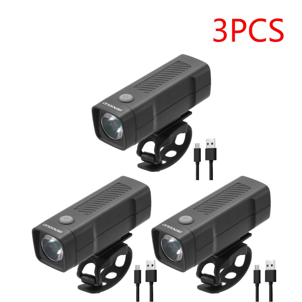 

2-10PCS Bike Headlight USB Rechargeable Bicycle Headlight Waterproof Bike Handlebar Light 3 Modes for Night Riding