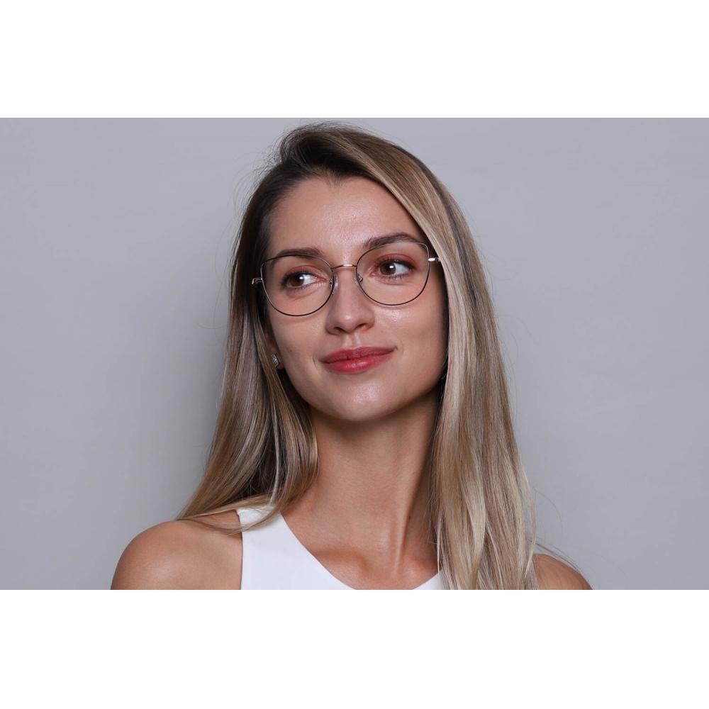 Full Rim Cat Eye Black Rose Gold Smartbuy Collection Sammie L119a Fashion Women Eyeglasses