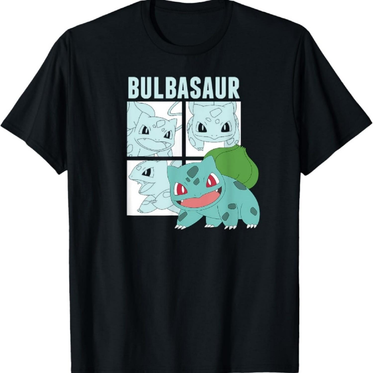 Pokémon - Bulbasaur Squares T-Shirt XXXXXL чёрный