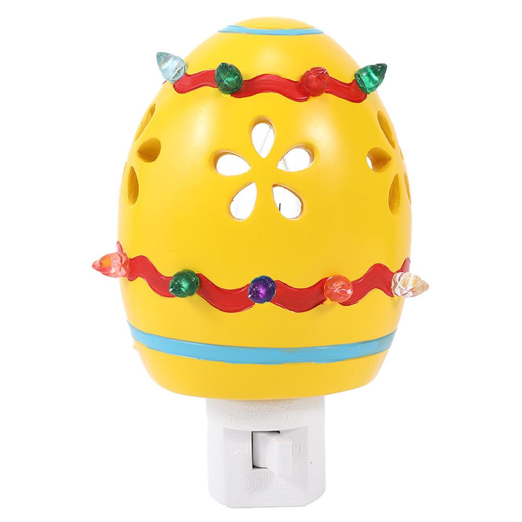 Easter Bunny Resin Craft with Flashing Lights for Kids' Room Decor