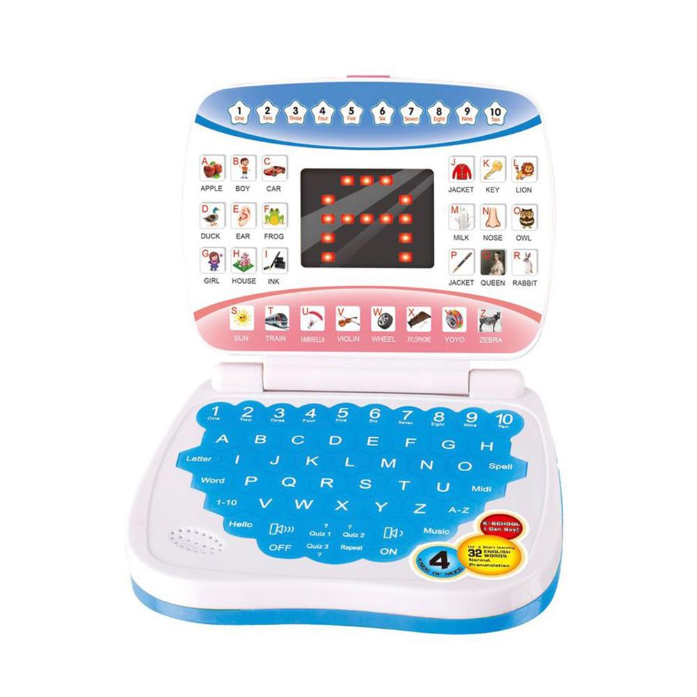 Kids Laptop Toy Educational Learning Computer with English Keyboard Music Sound Interactive for Children 4-6 Years