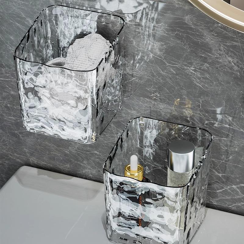 Nástěnný držák na žínky a zubní kartáčky - Úložný box bez nutnosti vrtání