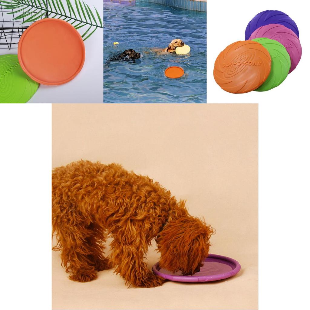 Hochwertiger Silikon-Frisbee für große Hunde, für das Training im Freien, in mehreren Farben