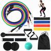 18-Piece Fitness Set: Resistance Bands, Gliding Discs, Latex Loops, Spiky Ball