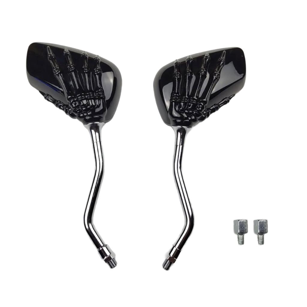 1 Pair Motorbike Rear View Scooters Accessories Motorcycle Rearview Skeleton Hand Side