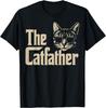 Der Katzenvater Lustige Katzenvater Kleidung Katzenliebhaber Geschenke Für Männer Unisex T-Shirt Herren Damen T-Shirts Oberteil