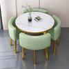 Modern Reception & Meeting Table Set: Office & Leisure Round or Square Dining Table with Chairs.
