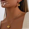 Elegant French-Inspired Pearl Shell Jewelry Set for Women