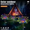 3/4/5PCS LED Solar Firework Light ,Outdoor Waterproof Garden Lights 8 Modes Fairy Lights For Party Pathway Yard DIY Decor