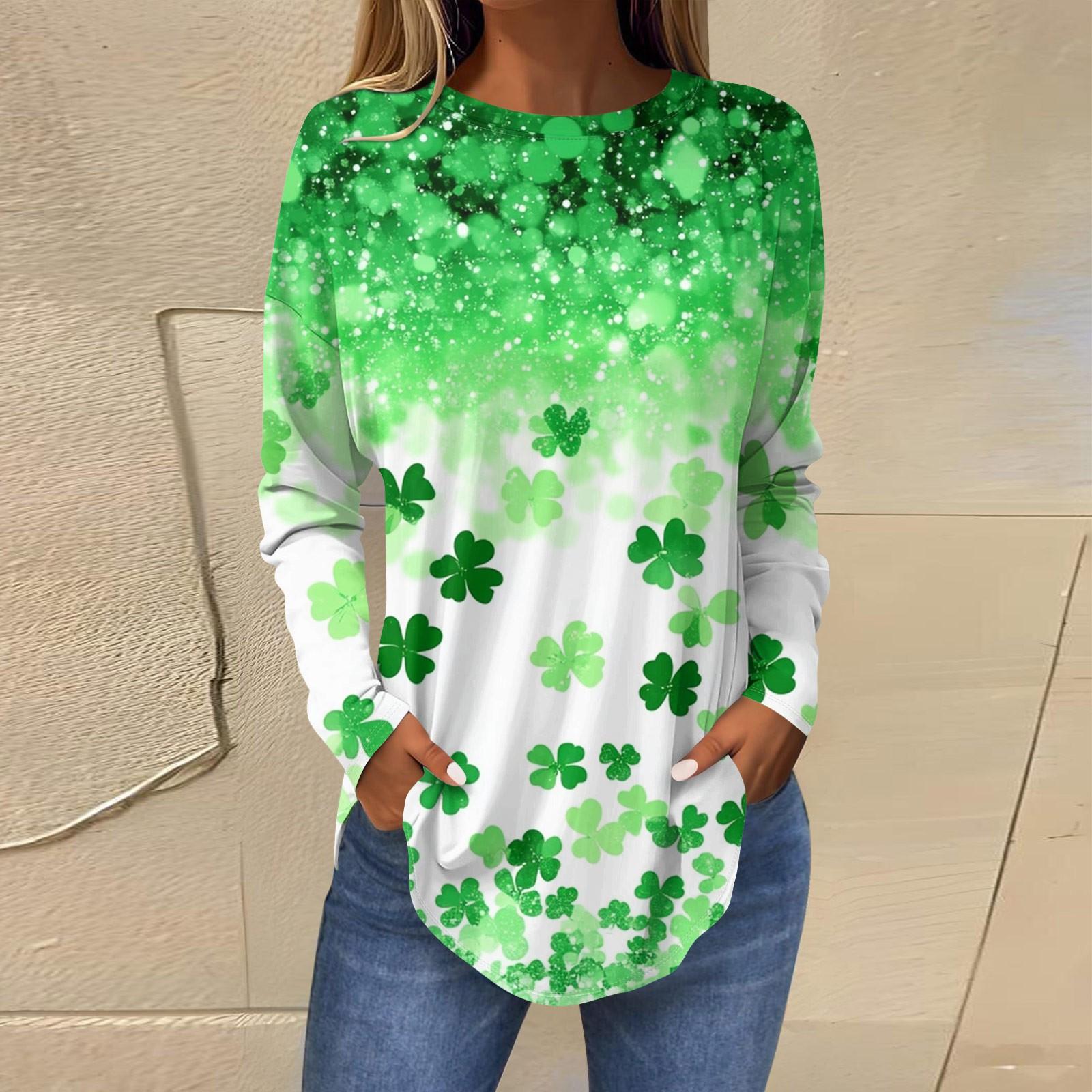 

Футболки для женщин, осенние повседневные рубашки с длинным рукавом, толстовка с принтом, топ, пуловер XL белый