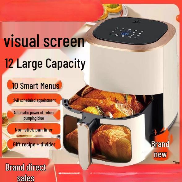 2025 Smart Visual Air Fryer - Oil-Free 20L Large Capacity Electric Ten-Oven