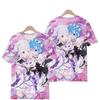 Starting From Scratch Welt Leben Anime Herren und Damen Kurzarm T-Shirt mit Aufdruck Zweidimensional Sommerkleidung