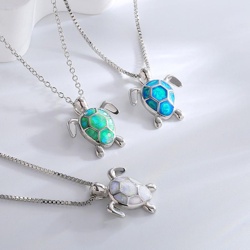 Colliers Pendentifs Tortue Simples Créatifs Pour Femmes Filles Polyvalents Exquis Mignons Accessoires de Bijoux Colliers Cadeaux