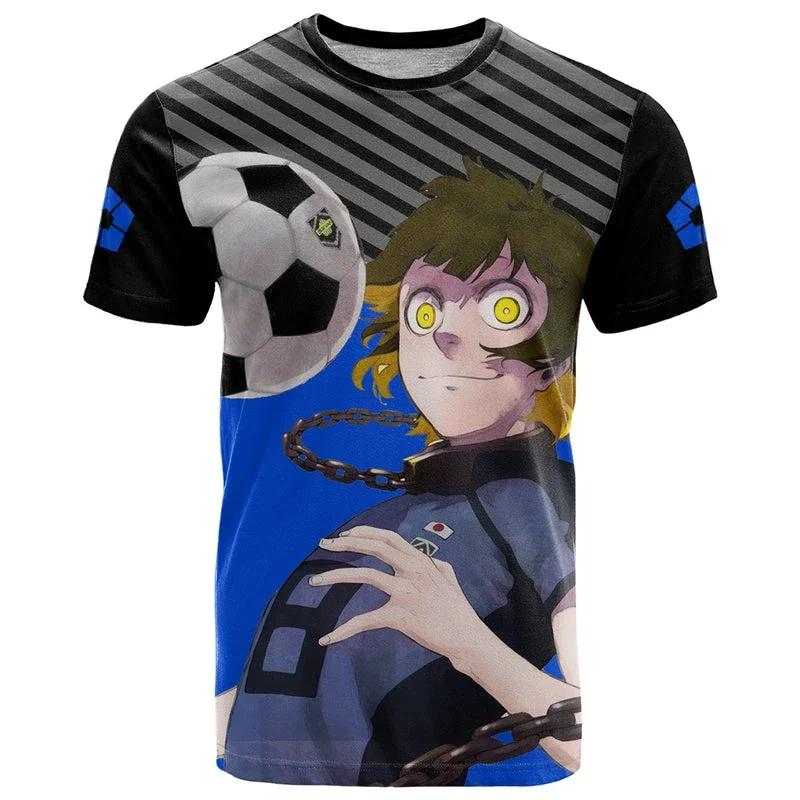 Anime Blue Lock 3D Printed Men/Women Children T Shirt Fashion Harajuku Style Football T-shirt  Short Sleeve Tops