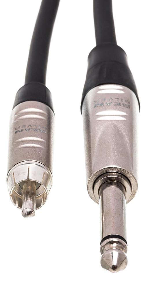 Hosa Mono Phone Plug to RCA Audio Cable HPR-005 1.5m