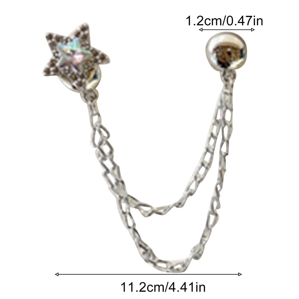 Magnetic Waist Tightener Clothing Clips With Chain Thin No Sewing Button Clips for Collar Scarves Shirts Dresses Women Girls