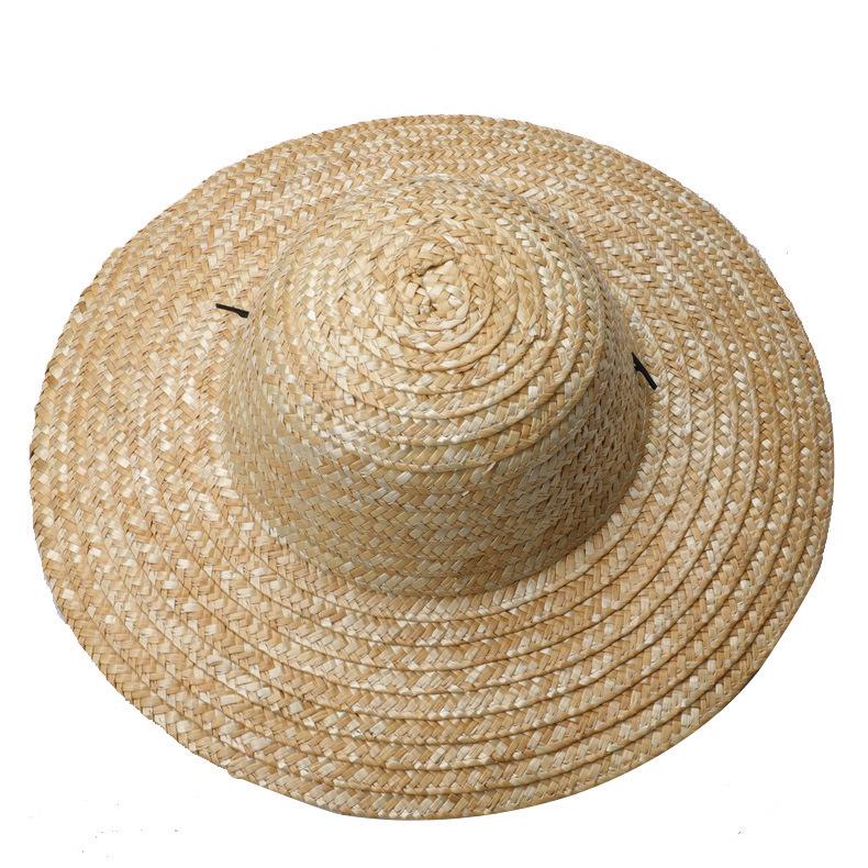 Gonglei Dezhu Wide Brim Wheat Straw Sun Hat for Construction and Farming