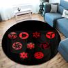 Famous Cartoon NARUTO Protagonist Uzumaki Naruto Round Carpet Soft Home Decoration Anti-slip Door Mat Outdoor Picnic Mat Carpet M7