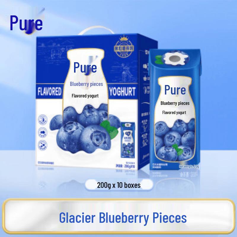 Mengniu Chunzhen Blueberry Flavored Yogurt