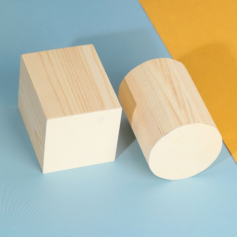 Wooden Pen Holder Round/Hexagonal/Square Desktop Organizer Portable Pen Container  Gift