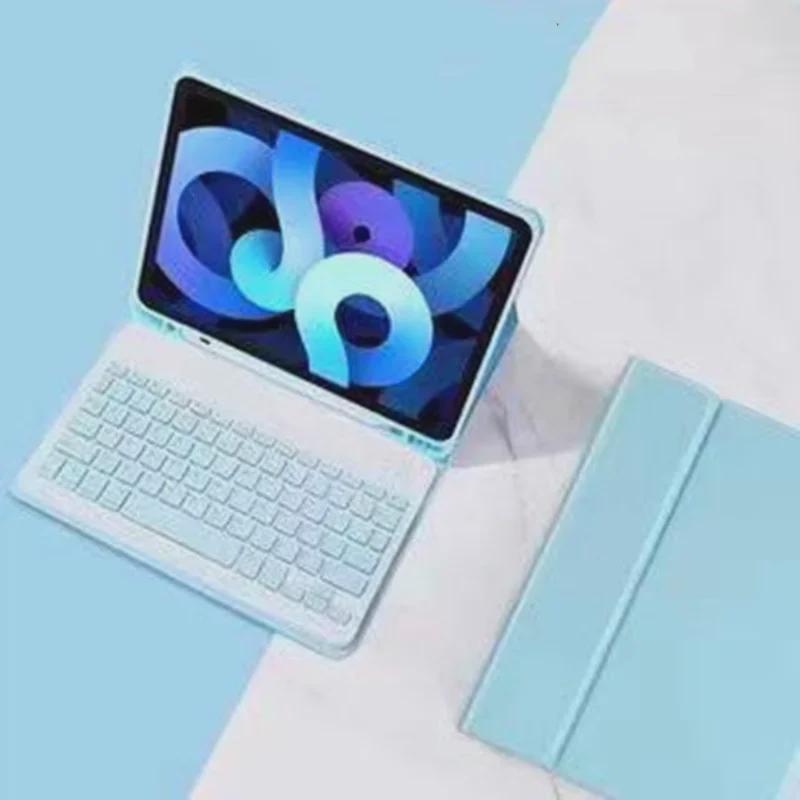 Ochranný kryt iPad Mini6/Air5 s Bluetooth klávesnicí, slotem na pero a koženým pouzdrem pro Pro11/10.2/9.7.
