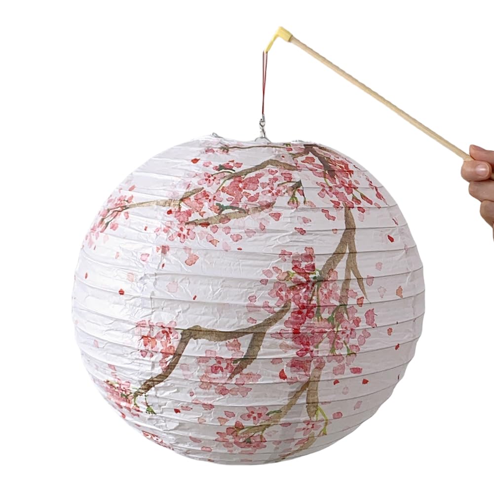 

Фонарь фестиваля Обон, светодиодная подсветка, узор с мушмулой и лотосом, для фестивалей, святилищ, храмов и многого другого. Светодиодные фонари. Идеально для девушек и женщин.