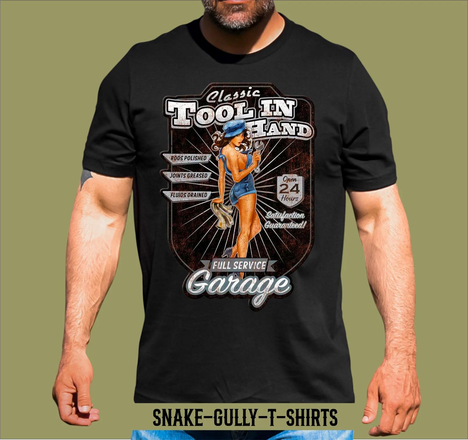 TOOL IN HAND FULL SERVICE GARAGE T-SHIRT M