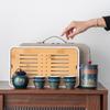 Travel tea set, portable bag, express cup, outdoor storage, portable tea cup, business souvenir