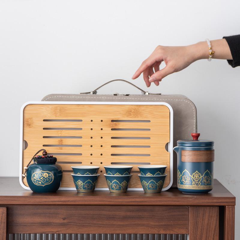 Travel Tea Set, Portable Bag, Express Cup, Outdoor Storage, Portable Tea Cup, Business Souvenir