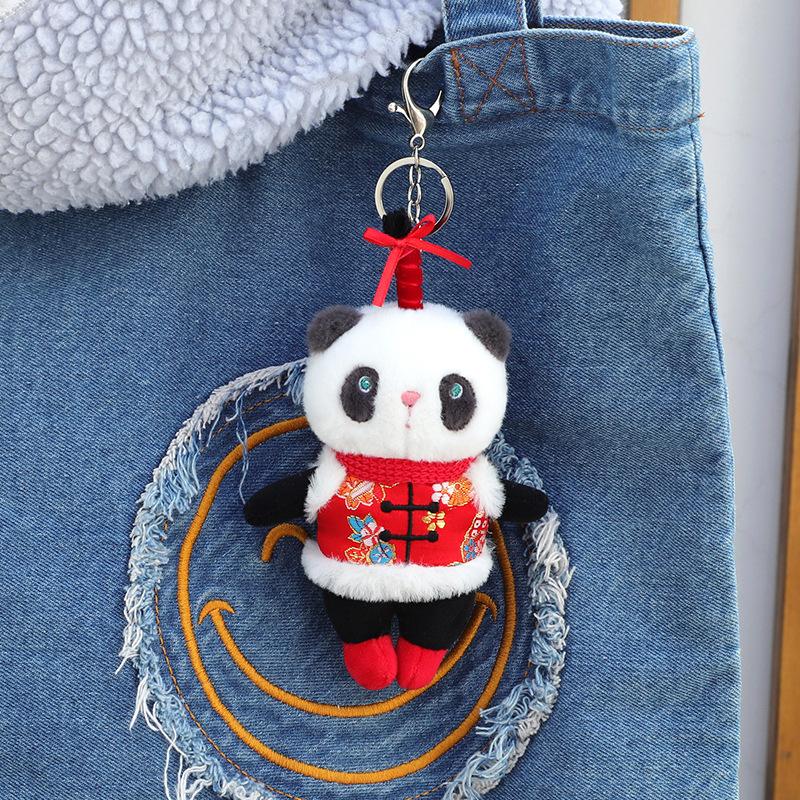 

Non-Toxic New Panda Stuffed Keychain Animal Plushies Panda Anime Doll Stuffed Plush Toys Pendant Gifts For Childrens Children Kids School Bag