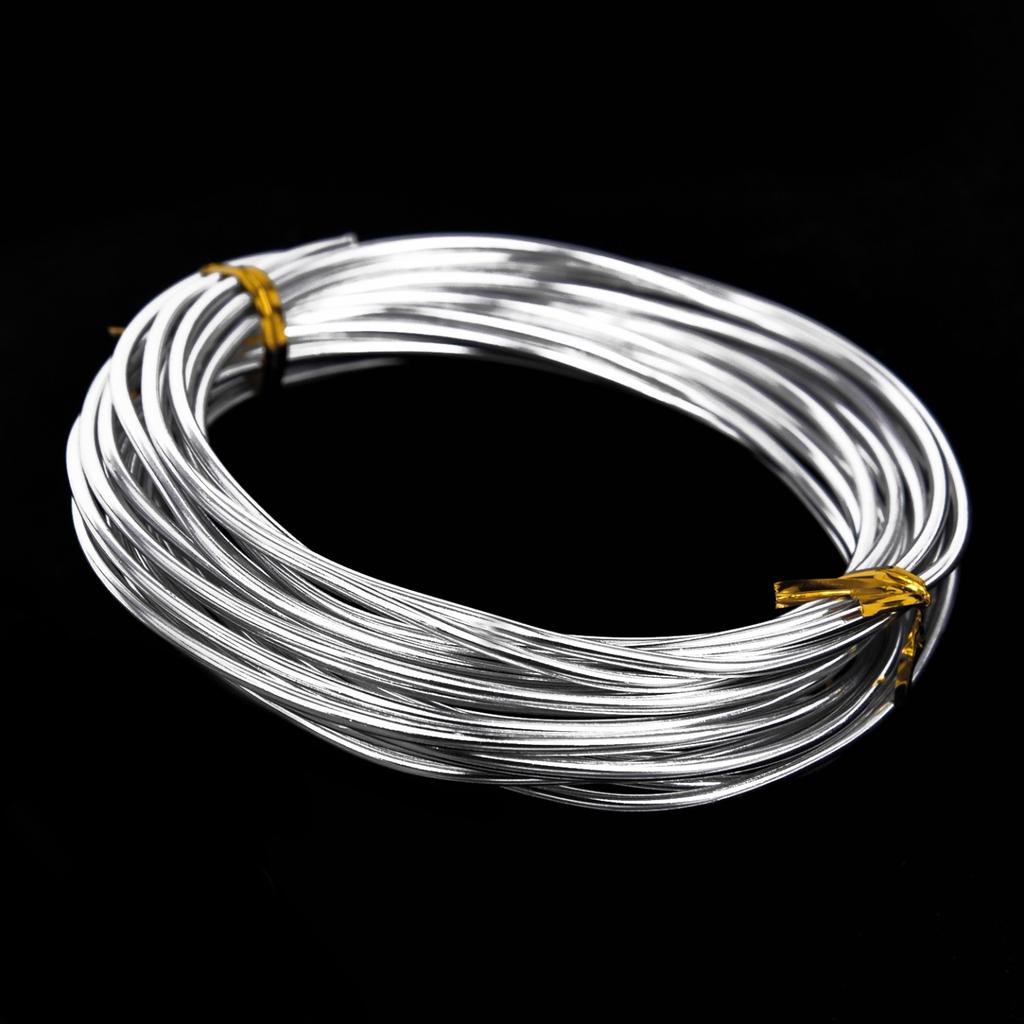 5m Aluminium Craft Wire Florist Artwork Making Beading Jewellery Sizes