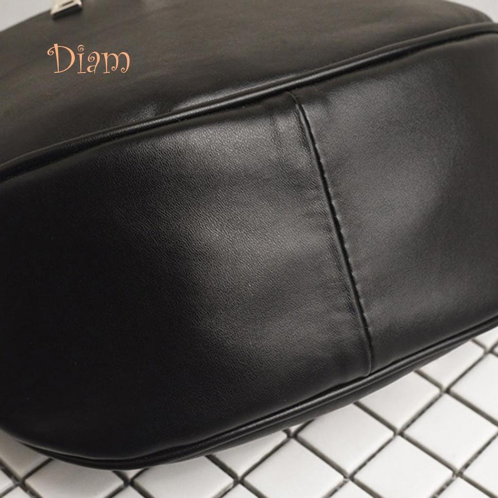 GQ Fashion kvinner Ensfarget kunstskinn Glidelås Liten Crossbody Skulder Shell Bag