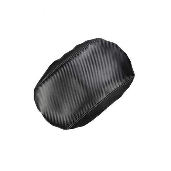 Car Dark Gray Leather Center Console Lid Armrest Cover For 2004-14 Nissan Titan