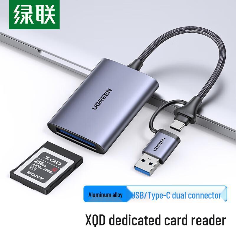 Ugreen Leitor de Cartão CM516 USB-C XQD