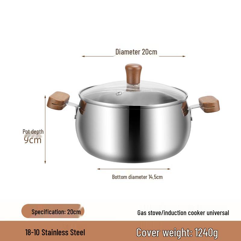 ZISIZ 316 Stainless Steel Saucepan