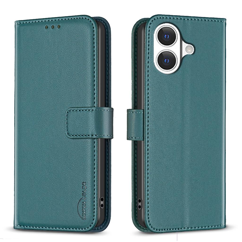 For iPhone 17 Phone Case BINFEN COLOR BF17 Wallet Folio Flip Leather Cover
