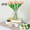 10 Stück künstliche Tulpen mit Stiel, realistisch, für Zuhause, Büro, Tischdekoration, Hochzeit, Kunstblumenzweig, künstliche Blumenarrangement, Dekoration, Foto