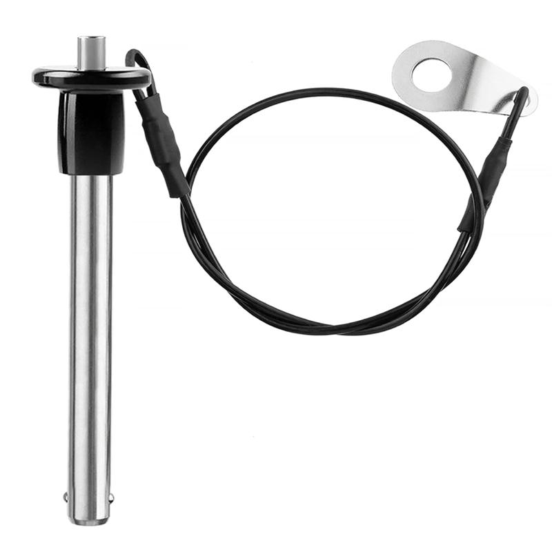 

AEE4-Stainless Steel Quick Release Pin 8Mm Diameter Ball Locking Pin With Push Button Lanyard Cable Usable Length 50Mm