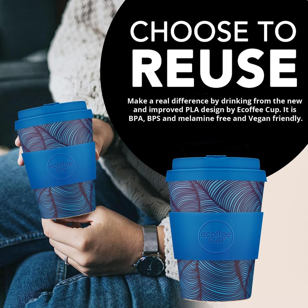 Ecoffee Cup, Reusable, Eco-Friendly, 350ml, Cup and Saucer, 812 006