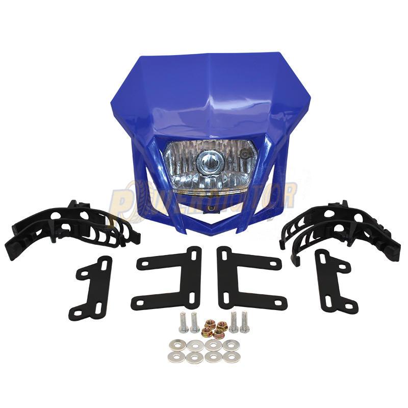 Motorcycle Headlight Fairing Universal Dual Sport Headlight Dirt Bike Head Lamp Motocross for HONDA XR CRF 150 230