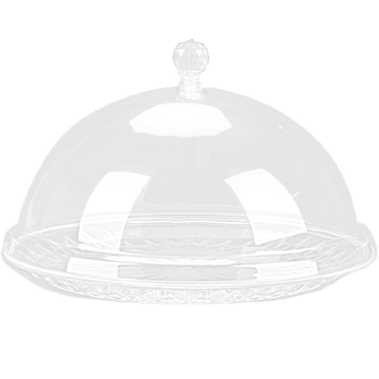 Practical Plastic Food Holders With Elegant Lid European Style Serving Tray For Fruits Cakes Canaps And Holiday Gathering Essential small 1490₽
