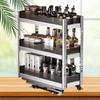 3-Tier Pull-Out Spice Rack for 160mm Narrow Cabinets